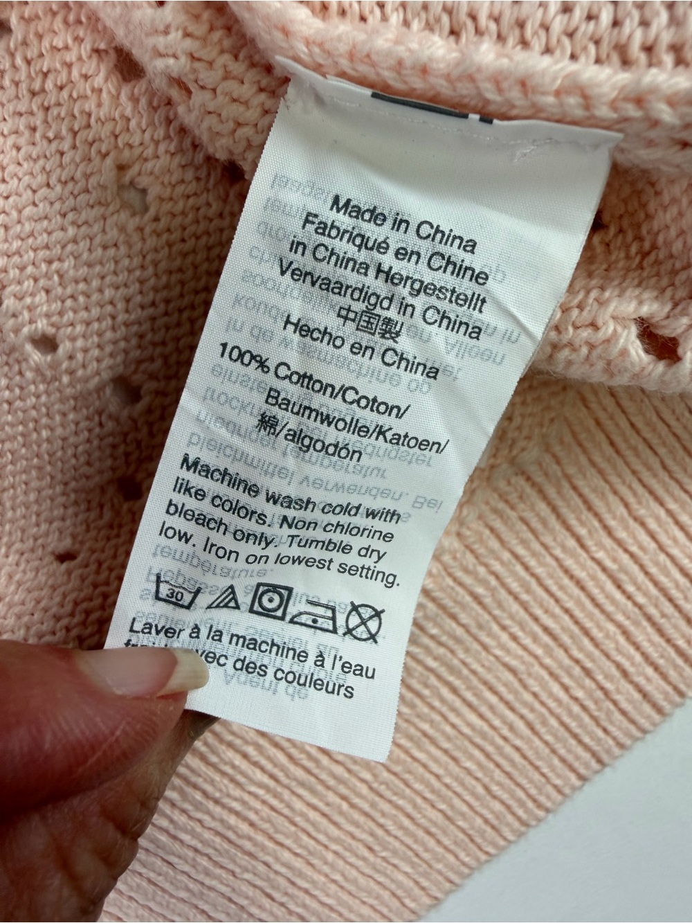 J. Crew - Point Sur Collection Pale Pink Openwork Crewneck Sweater - Perfect M - Picture 11 of 14